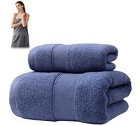 Genérico Luxury Large Bath Towel & Hand Towel Set, Highly Absorbent Quick Dry Machine Washable Bath Towels, Soft Skin-Friendly Low-Lint Heavy Duty Towels for Bathrooms,SPA,Gym & Home Use