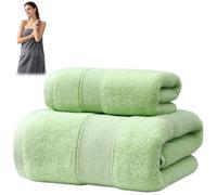 Genérico Luxury Large Bath Towel & Hand Towel Set, Highly Absorbent Quick Dry Machine Washable Bath Towels, Soft Skin-Friendly Low-Lint Heavy Duty Towels for Bathrooms,SPA,Gym & Home Use