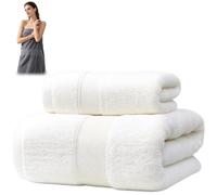 Genérico Luxury Large Bath Towel & Hand Towel Set, Highly Absorbent Quick Dry Machine Washable Bath Towels, Soft Skin-Friendly Low-Lint Heavy Duty Towels for Bathrooms,SPA,Gym & Home Use