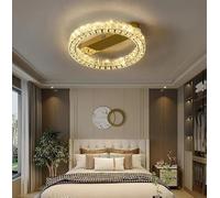 Genérico Luz colgante, Techo LED De Cristal Creativo Moderno For Comedor, Dormitorios, Salas Estar, Candelabros Escalera, Accesorios Iluminación Diseño Brillante Lujoso(Warm White,D40cm)
