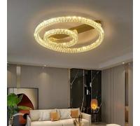 Genérico Luz colgante, Techo LED De Cristal Creativo Moderno For Comedor, Dormitorios, Salas Estar, Candelabros Escalera, Accesorios Iluminación Diseño Brillante Lujoso(Neutral,D80cm)
