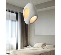 Genérico Luz de techo, Lámpara colgante de cemento, iluminación for restaurante, Micro estudio, sala estar, dormitorio, lámpara diseño(42CM white,Neutral light)