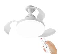 Genérico Luz Ventilador de Techo - Lámpara Ventiladora Eléctrica Pequeña - Dispositivo Retráctil de Circulación de Aire para Salón Habitación Dormitorio