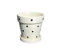 Genérico Macetas Divertidas Macetero de cerámica con platillo, Maceta Decorativa for Plantas Interior Decoración para el Porche