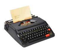 Genérico Máquina de Escribir mecánica, máquina de Escribir Manual portátil para Notas y Escritura Creativa, diseño Tradicional, Regalo literario para escritores