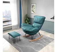 Genérico Mecedora Moderna Resistente al Agua para balcón y Sala de Estar - Elegante sillón Gris para Mayor Comodidad y relajación.