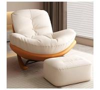 Genérico Mecedora Suave y Elegante con reposapiés - Cómoda Mecedora tapizada para la habitación del bebé y sillón reclinable Que Ahorra Espacio para la Sala de Estar en Espacios pequeños p