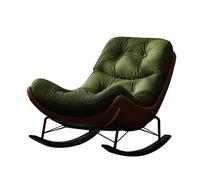 Genérico Mecedora tapizada de Estilo Vintage: cómoda butaca reclinable para Sala de Estar, Dormitorio, balcón o terraza. Muebles Elegantes para el hogar, Silla de relajación para Espacios acogedores.