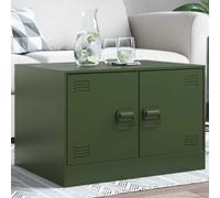 Genérico Mesa de Centro Acero Verde Oliva 67x50x44 cm,Mobiliario,Mesas,Mesas decorativas-841731