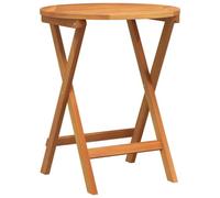 Genérico Mesa Jardín Plegable Madera Acacia Sólida 60x60x72 cm | Kit completo, plegable, uso exterior, rústico, fácil montaje