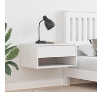 Genérico Mesita de noche marrón cera de madera maciza de pino, mesa de noche rectangular estilo clásico, 50 x 32,5 x 24 cm, mueble auxiliar fácil de montar con destornillador para dormitorio