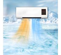 Genérico Mini Unidad de Aire Acondicionado Aire Pared Portátil 2en1 Frío Calor Control Remoto Digital
