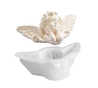 Generico Molde de silicona con forma de ángel de 6,5 x 3,3 cm para la fabricación de ángeles de chocolate, moldes fáciles de resolver con forma de ángel de silicona