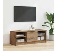 Genérico Mueble TV Madera de Ingeniería 102 x 35 x 36,5 cm | Diseño minimalista, estantes funcionales, puertas con bisagras, manijas mate modernas