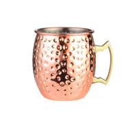 Genérico Mule Copper Mugs - 530ml Stainless Steel Hammered Cups With Handle
