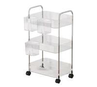Genérico Multicapa Utility Cart - Trolley Storage Cart with Wheels, Multi-Layer Organizer for Dorm, Bedroom, Office, Home, Kitchen, Bathroom, Laundry, Makeup, Pantry, Craft & Salon Use