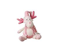 Generico Muñeca Papá Noel navideña, figura estacional colgante rosa | Colgante muñeca peluche Papá Noel para | para Patio Jardín Estantes Librería Alféizar Mesa Escritorio Noches