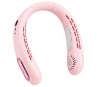 Genérico Neck Fan 5 Speeds LED Display Hands-Free Rechargeable Wind Blower