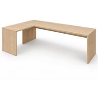 Genérico OFILIKE. Escritorio Esquinero en L para Oficina y Teletrabajo, Mesa de Ordenador Moderna con ala Izquierda, Mesa Ideal para Trabajo, Redacción y Juegos. Roble (160x80)