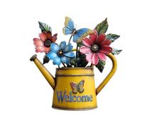 Genérico Outdoor Wall Sign - Rustic Welcome Garden Decor | Metal Art