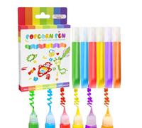 Generico Paint Pens, 3d Magic Color Drawing Pens, 5.39x3.54x0.59 Inches Bubble Effect Painting Accessories, Washable Art and Craft Marker Set for Children School Supplies, Posters, Cards