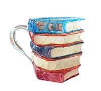 Genérico Painted Book Coffee Mug - 300ml 3D Painted Tea Drinkware