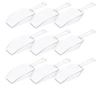 Genérico Palas Multiusos Mini para Hielo y Alimentos Medidoras de Plástico 10 Ligeras y Prácticas para Uso Diario y Buffets en Cocina