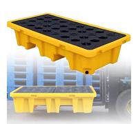 Genérico Palés, estanterías de Pared para Garaje, Plataforma Industrial Modular para derrames, palets de contención, almacenes, fábrica, bidón antifugas, Bandeja de Cont