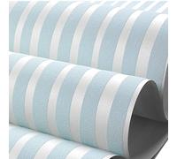 Genérico Papel pintado a rayas - Papel adhesivo decorativo grueso | Revestimiento de pared de cocina impermeable | para mueble estante dormitorio salón apartamento