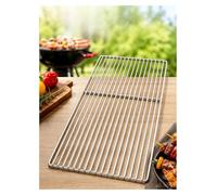 Genérico Parrilla de Acero Inoxidable para Asar y Hornear, Rectangular