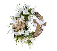 Generico Pascua con , decoración navideña en forma de cruz, decoración primaveral para el hogar, acento floral, exhibición religiosa de Pascua, para , bodas, RI