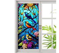 Generico Pegatinas estáticas para - Película para 17,71 x 39,37 pulgadas, pinturas luminosas se adhieren | Desmontable Privacy Decor Baño Oficina Cocina Transparente Reutilizable Elegante Elegante A