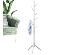 Generico Perchero de madera - Perchero de suelo, árbol independiente con 8 ganchos | Perchero estable | Simples sombreros para entrada, pasillo, dormitorio