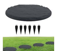Genérico Piedras De Pasos Exterior | Adoquines Senderos Jardín,Losas Pavimento con Estacas para Áreas Juego Piscina Patio Trasero Senda Jardín Decoración