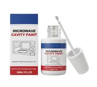 Genérico Pintura Especial Para Cavidades De Microondas En El Interior | 30ml, Para Arañazos Y Astillas En Horno Microondas, Alto Calor, Blaco Brillante