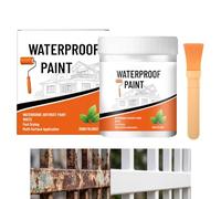 Genérico Pintura Metálica,Recubrimiento Antioxidante Impermeable 300 G,con brocha, pintura de puertas metálicas | En Protección, Barandilla, Manualidades, Buzón, Muebles