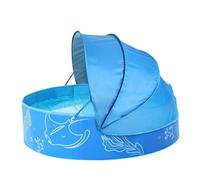 Genérico Piscina con Toldo,47x12 Pulgadas Plegable Silla de Agua para Verano,Piscina para Niños con Cobertura - para Exteriores Parque Patio Playa