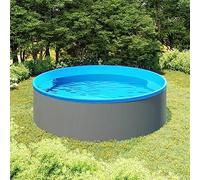 Genérico Piscina de chapoteo Gris 350x90 cm,Casa y jardín,Piscina y SPA,Piscinas-92808