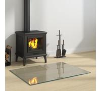 Genérico Placa de Vidrio para Chimenea Transparente 80 x 60 cm Cristal,Casa y jardín,Accesorios para hornos de leña y chimeneas,Bases de Suelo para hornos de leña y chimeneas,9.72 kg-353851