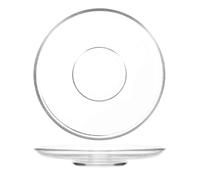 Genérico Platos pequeños de cristal 2 piezas redondos para servir frutas y aperitivos, bandejas transparentes con diseño elegante, aptos para cafeterías y hogares Reutilizable