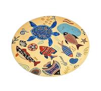 Genérico Play Mat For Children, Velvet Soft Portable Rug Pad, Round Kids Activity Play Rug For Indoor Bedroom Living Room House Floor Study Reading Game Learning Safe Comfortable Floor Cushion
