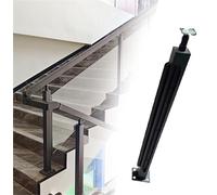 Genérico Poste de barandilla de Vidrio de Acero Inoxidable 304, 110 cm de Altura, Abrazadera Duradera para Paneles de Vidrio para pasillos y atrios, diseño de Esquina en B, Soporte Comercial para Pan