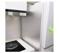 Genérico Protector contra Salpicaduras de Aceite, Panel Aislante para refrigerador, Protector para Estufa, Protector antisalpicaduras de Papel de Aluminio Resistente al Calor y al Fuego para el Later