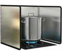 Genérico Protector contra Salpicaduras de Aceite, Protector antisalpicaduras para Estufa, Barrera Antiadherente de Aceite, Protector de Cocina de Acero Inoxidable, diseño Plegable para un fácil almac