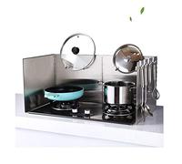Genérico Protector contra Salpicaduras de Aceite, Protector antisalpicaduras Plegable de Acero Inoxidable contra Salpicaduras de Grasa para Estufa, Pantalla Protectora antisalpicaduras de Cocina, Pan
