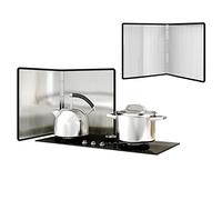 Genérico Protector contra Salpicaduras de Aceite, Protector antisalpicaduras Plegable de Acero Inoxidable contra Salpicaduras de Grasa para Estufa, Pantalla antisalpicaduras de Cocina, Pantalla antis