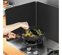 Genérico Protector contra Salpicaduras de Aceite, Protector antisalpicaduras Plegable de Acero Inoxidable contra Salpicaduras de Grasa para Estufa, Pantalla antisalpicaduras de Cocina, Pantalla antis