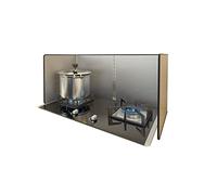 Genérico Protector contra Salpicaduras de Aceite, Protectores contra Salpicaduras para cocinar, Protector antisalpicaduras Plegable para Estufa, Protector antisalpicaduras de Acero Inoxidable para es