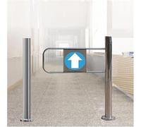 Genérico Puerta batiente automática - Puerta de Seguridad Resistente con Resorte y Montaje en Poste, Barrera metálica con Apertura de 90° para supermercados, bibliotecas, Parques y Tiendas minoristas
