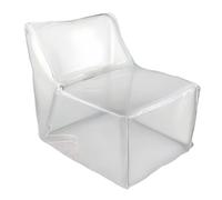 Generico Puf porta peluche blanda para organizador de peluches | Puf de peluche transparente para adultos para niños y adultos, relax, lectura, suelo, dormitorio, sofá, decoración